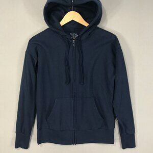 Time and Tru Hoodie Girl's XS (0-2) Blue Full Zip Sweatshirt Pockets Long Sleeve